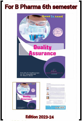 Quality Assurance B. Pharm 6th Semester BASED ON PCI NEW SYLLABUS (UPDATED EDITION)(Paperback, Prof. Dr. R. Sundhararajan Dr.M.V.Kumudhavalli)