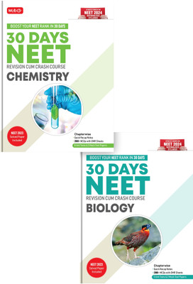 MTG 30 Days Crash Course For NEET Chemistry & Biology - NEET Revision Cum-Crash Course As Per NCERT Rationalised Syllabus For NEET 2024 Exam Preparation (Set Of 2 Books)(Paperback, MTG Editorial Board)