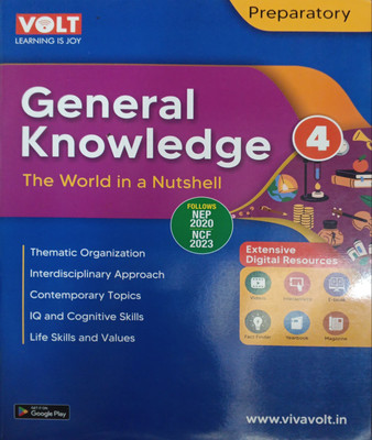 Preparatory General Knowledge Class 4(Pepper back, Volt learning)
