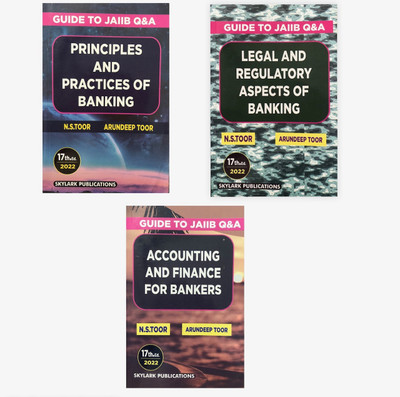 Gude To Jaiib Legal And Reguatory Aspects Of Banking, Accounting And Finance For Bankers, Principles And Practices Of Banking Set Of 3 Book Combo Edition(Paperback, N S Toor, Arundeep Toor) Gude To Jaiib Legal And Reguatory Aspects Of Banking, Accounting And Finance For Bankers, Principles And Practices Of Banking Set Of 3 Book Combo Edition(Paperback, N S Toor, Arundeep Toor)