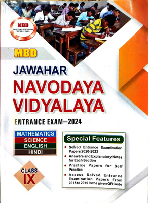 MBD Class 9 Jawahar Navodaya Vidyalaya Entrance Examination Guide 2024 Based On The New Syllabus & NCERT Pattern Most Useful Book For Admission In Navodaya Vidyalaya English Medium(Paperback, Malhotra Book Depot)