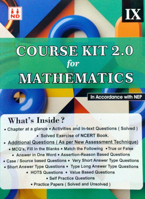 ND Class 9 Course Kit 2.0 For Mathematics Complete Study Material Based On CBSE/NCERT Salutions(Paperback, Nand Lal Daya Ram)