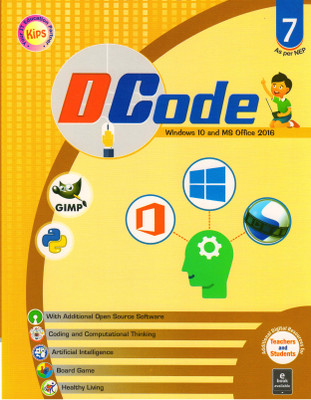 Kips DCode CLASS - 7
(WINDOWS 10 And MS OFFICE 2016)(Paperback, Kips Learning)