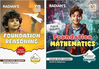 RADIAN FOUNDATIONS MATHEMATICS + REASONING Book For Class 3-4 Entrance Exams In English 2025-26| Useful For: JNV, Sainik School (AISSEE), RMS, Olympiad, And Other(Paperback, radian book company) RADIAN FOUNDATIONS MATHEMATICS + REASONING Book For Class 3-4 Entrance Exams In English 2025-26| Useful For: JNV, Sainik School (AISSEE), RMS, Olympiad, And Other(Paperback, radian book company)