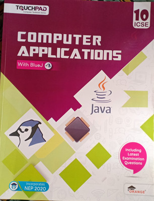 ICSE Computer Application With Bluej Class 10(Pepper back, Partha saha)