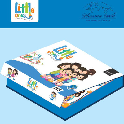 LITTLE ONES LKG Book Kit By DHARMA EARTH | Complete Early Learning Set For Preschool Kids (Ages 4-5) With 10 Activity Books & Reusable Flashcards | As Per NEP 2020 & NCF 2023 (Hard Binding With, Happy Minds)(Hard Binding, Happy Minds)