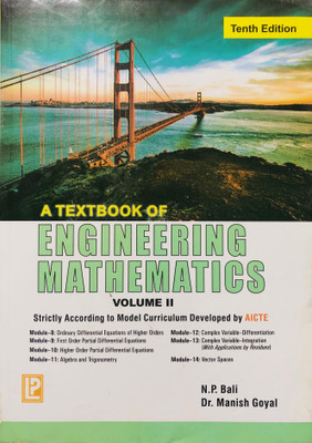 A Textbook Of Engineering Mathematics Volume- 2(Paperback, N P BALI, Dr Manish Goyal)