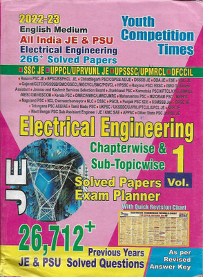 Electrical Engineering JE (Vol. -1) Chapterwise & Sub -Topicwise Solved Paper With Quick Revision Chart(Paperback, Youth Competition Times)
