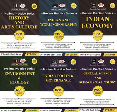 Drishti Prelims Practice Series (Environment & Ecology, Indian And World Geog, Indian Eco, Indian Polity & Gov.. GS & ST, History & Art & Culture - 2nd Edition - Set Of 6 Books English Medium Original Books(Paperback, Drishti Team) Drishti Prelims Practice Series (Environment & Ecology, Indian And World Geog, Indian Eco, Indian Polity & Gov.. GS & ST, History & Art & Culture - 2nd Edition - Set Of 6 Books English Medium Original Books(Paperback, Drishti Team)