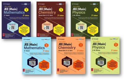 Cengage JEE Main Mathematics, Physics & Chemistry (Vol. 1 And Vol. 2) (6-Books Set Combo) With Free Supplementary Booklet Containing Chapterwise Solved Questions Of JEE (Main-2023=All 24 Sets)(Paperback, G Tewani (Math), BM SHARMA (Phy), KS SAINI (Chem), Seema Saini (Chem))