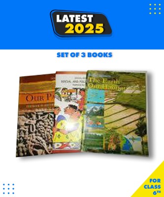 Combo Of 3 Books Of SOCIAL SCIENCE For Class 6 NCERT HISTORY, GEOGRAPHY, CIVIICS Paperback, NCERT|New Latest Edition For 2025-2026(Paperback, NCERT)