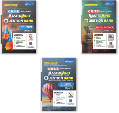 Mastermind CBSE Question Bank Class 10 Science, Social Science, English LLR Exam 2026 (3 Book Combo)(Paperback, Blueprint Editorial)
