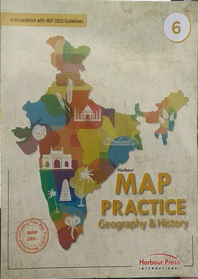Harbour Map Practice Geography & History Class 6(Paperback, PC GOEL)