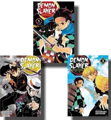 DEMON SLAYER Vol. 1,2,3 BOOK SET (Paperback, Koyoharu Gotouge) (Paperback, Koyoharu Gotouge)(Paperback, Koyoharu Gotouge)