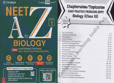 Cengage Neet A To Z Biology (Part-1) With Chapterwise/topicwise Daily Practice Problems (Dpp) For Class-11 [ Set Of Two Books](Paperback, CENGAGE EXPERT TEAM)