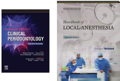 Newman And Carranza's Clinical Periodontology: Third South Asia Edition & Handbook Of Local Anesthesia, 7e: South Asia Edition (Set Of 2 Books)(Paperback, dwarakanath-chini-doraiswami, Stanley F. Malamed)