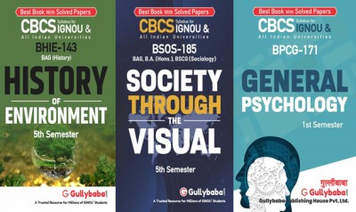 BHIE-143 History Of Environment BSOS-185 Society Through The Visual BPCG-171 General Psychology(Paperback, GPHExpert)