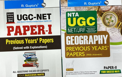 NTA-UGC-NET/JRF: (Paper-I) Previous Years' Papers (Solved) + NTA-UGC-NET/JRF: GEOGRAPHY (PAPER-II) Previous Years' Papers (With Answers) Paperback – 25 December 2024(Paperback, RPH Editorial Board)