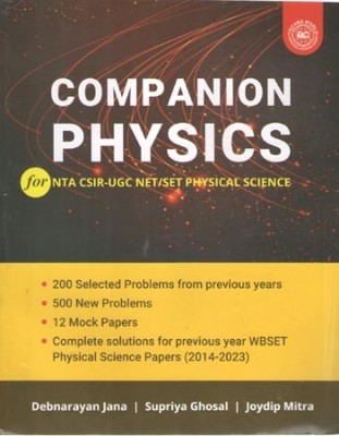 Companion Physics For Nta Csir-Ugc Net/ Set Physical Science(Paperback, DEBNARAYAN JANA, SUPRIYA GHOSAL, JOYDIP MITRA)