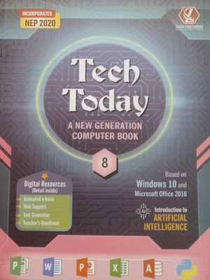 Tech Today A New Generation Computer Book Class 8 (Nep 2020)(Paperback, RUCHI KUSUMWAL)