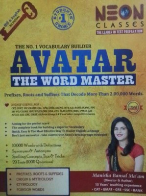 2023-AVATAR : The Word Master Prefixes, Roots & Suffixes By Manisha Bansal Ma'am(BOOK, MANISHA MADAM)