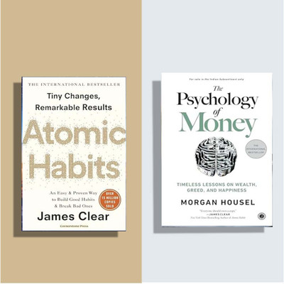 Combo: ( Atomic Habit + The Psychology Of Money ) Bestseller 2 Books Set(Paperback, James Clearr, Housel Morgan)