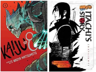 Kaiju No. 8, Vol. 01: Volume 1 + Naruto: Itachi's Story, Vol. 1: Daylight: Volume 1 [ COMBO SET ](Paperback, Naoya Matsumoto, Masashi Kishimoto)