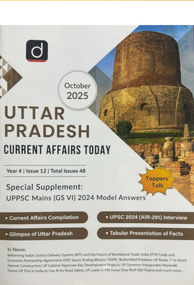Drishti IAS Uttar Pradesh Current Affairs Today English October 2025 [Paperback] Drishti IAS(Paperbook, Drishti Team)