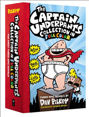 Captain Underpants Box Of 7 Books (English, Boxed Set, Dav Pilkey)(Paperback, Dav Pilkey)