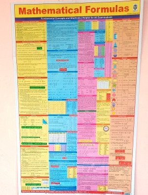 Math Formula Chart With Concept And Tricks For Exams Like Ssc.bank,railway,upsc And All Other Competitive Exams(Paperback, INDIAN BOOK DEPOT)