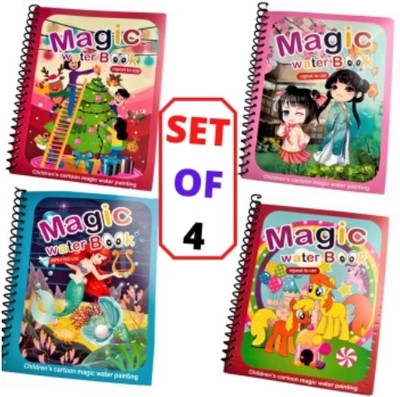 Kids Reusable Water Magic Book(Spiral bound, Ashiyana Creations)