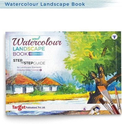Landscape Painting Book With Step By Step Guide To Practice Landscape Watercolor Painting | Learn To Paint Stone, Grass, Water And Tree Paintings | Artist Level - Beginner(Paperback, Content Team at Target Publications)