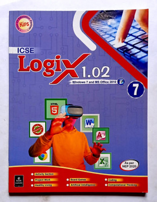 Icse Logix 1. 02 (Windows 7 And Ms Office 2010) Class- 7 (Old Like New Book)(Paperback, Editorial)