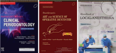 Newman And Carranza's Clinical Periodontology:Third South Asia Edition & Sturdevant's Art And Science Of Operative Dentistry:Second South Asia Edition & Handbook Of Local Anesthesia,South Asia Edition (Set Of 3 Books)(Paperback, Hardcover, Stanley F. Malamed, Dwarakanath, V Gopikrishna) Newman And Carranza's Clinical Periodontology:Third South Asia Edition & Sturdevant's Art And Science Of Operative Dentistry:Second South Asia Edition & Handbook Of Local Anesthesia,South Asia Edition (Set Of 3 Books)(Paperback, Hardcover, Stanley F. Malamed, Dwarakanath, V Gopikrishna)
