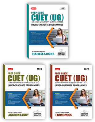 MTG Prep Guide CUET (UG) Common University Entrance Test Chapterwise Question Bank Business Studies, Economics & Accountancy With Practice Papers | Section-II Domain Entrance Exam Preparation Book 2023 (Set Of 3 Books)(Paperback, MTG Editorial Board) MTG Prep Guide CUET (UG) Common University Entrance Test Chapterwise Question Bank Business Studies, Economics & Accountancy With Practice Papers | Section-II Domain Entrance Exam Preparation Book 2023 (Set Of 3 Books)(Paperback, MTG Editorial Board)