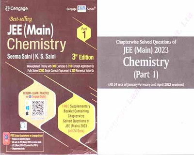 Cengage Jee (Main) Chemistry 
 With Due Part [part -1] (3 Rd Edition) By Seema Saini & K. S. Saini(Paperback, SEEMA SAINI, K. S. SAINI)