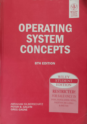 ( USED SECOND HAND ) Operating System Concepts 8th Edition(Paperback, Abraham Silberschatz, Peter B. Galvin, Greg Gagne)