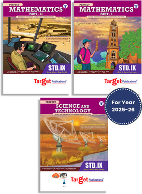 Std 9 Perfect Notes Maths And Science Books | English And Semi English Medium | Maharashtra State Board | Includes Additional Problems, MCQs And Numericals | Based On Std 9th New Syllabus | Set Of 3 Books(Paperback, Content Team at Target Publications)