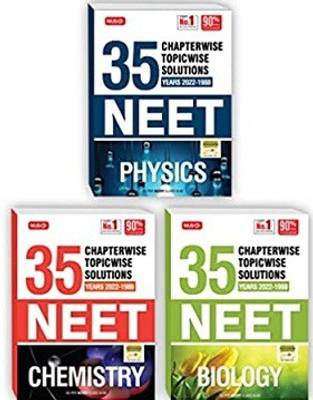 MTG 35 Years NEET Previous Year Solved Question Papers With NEET Chapterwise Topicwise Solutions - NEET 2023 Preparation Books, Set Of 3 Books NTA Neet 35 Years Questions, Physics Chemistry Biology Paperback – 11 July 2022