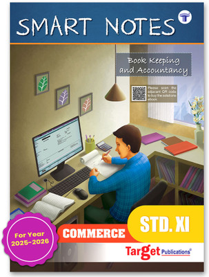 Std 11 Book Keeping And Accountancy Book | Smart Notes | FYJC BK Guide | Commerce Maharashtra State Board | Based On Std 11th New Syllabus | Also Includes HOTS, Textual And Objective Questions(Paperback, Target Publications)