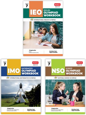 MTG NSO-IMO-IEO (Science, Mathematics & English) Olympiad Workbook Combo Class-7 (Set Of 3 Books) | MCQs, Previous Years Solved Paper & Achievers Section - SOF Olympiad Preparation Books For 2024-25 Exam(Paperback, MTG Editorial Board)