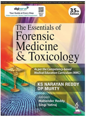 The Essentials Of Forensic Medicine & Toxicology(Paperback, KS Narayan Reddy, OP Murty)