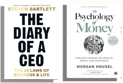 AnushkaBooks Combo ;- The Psychology Of Money & The Diary Of CEO ( English, Pack 2 )(Paperbacks, Morgan Housell, Steven Bartlett)