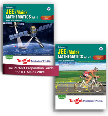JEE Mains Challenger Mathematics Vol 1 & 2 | Maths Chapterwise MCQs, Previous Year Question Paper 2025 | As Per Latest Syllabus Prescribed By NMC For Engineering | Set 2 Books(Paperback, Content Team at Target Publications)