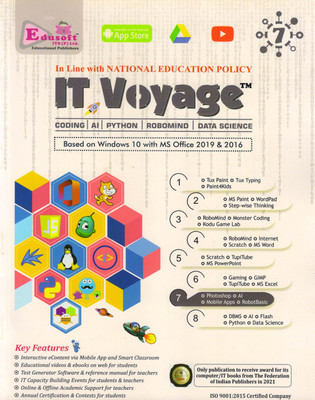 Edusoft IT Voyage For Class - 7 Based On Windows 10 With MS Office 2019 & 2016(Paperback, GAGAN AGARWAL)