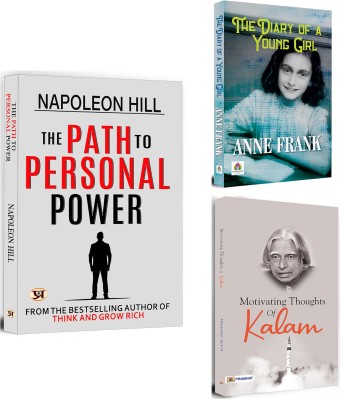 The Path To Personal Power + The Diary Of A Young Girl + Motivating Thoughts Of Kalam | Success Principles | The Power Of Thought | Self-Reflection | Personal Growth & Success (Set Of 3 Books In English)(Paperback, Napoleon Hill, Anne Frank, Prashant Gupta)