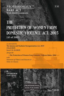 Protection Of Women From Domestic Violence Act 2005 As Amended By Jammu And Kashmir Reorganisation Act 2019(Paperback, Professional Ed team)
