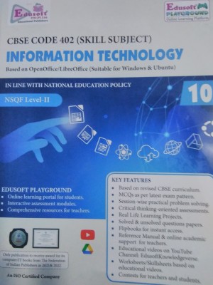 Information Technology CBSE CODE-402 Class -10(Paperback, Gagan Agarwal)