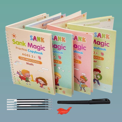 Sank Learning Learning Writing Activity Book Counting Learning Manual For Toddlers With Pen(Spiral, india)