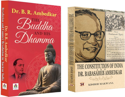The Buddha And His Dhamma + The Constitution Of India And Dr. Babasaheb Ambedkar | Buddhism Dhamma (Dharma) | Spiritual Journey From Siddhartha To Gautama Buddha | Father Of Indian Constitution (Set Of 2 Books In English)(Paperback, Dr. B. R. Ambedkar, Kishor Makwana)